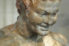 Fauno di Vienna, busto di satiro, o di fauno, copia romana del I o II secolo d.C. di originale ellenistico
