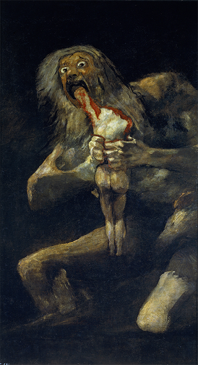 Saturno che divora i suoi figli, Francisco Goya, 1823