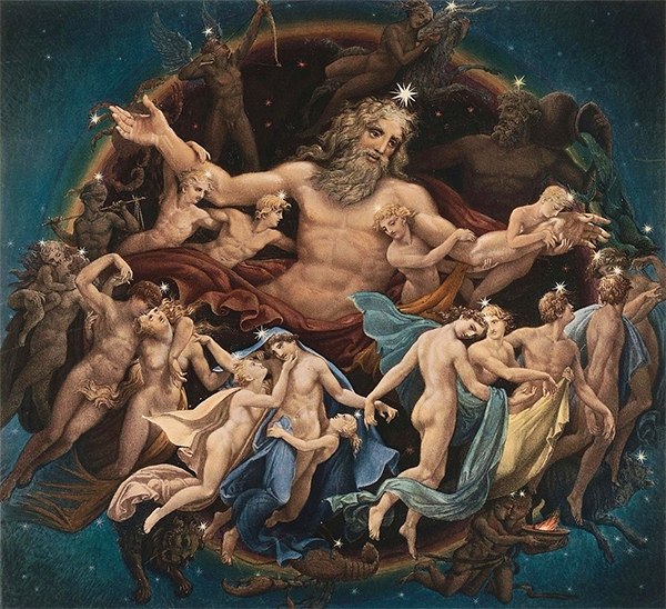 Urano e la danza delle stelle, Karl Friedrich Schinkel, 1834. Architekturmuseum der TU Berlin