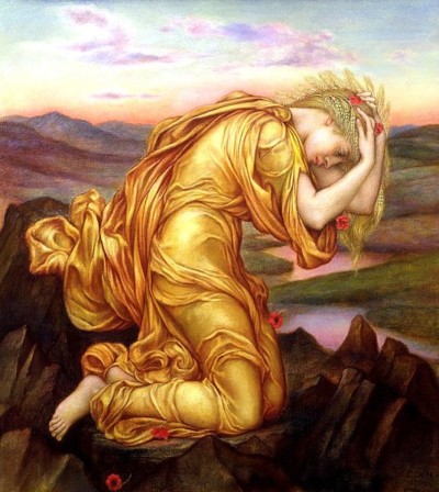 Demetra in lutto per Persefone, Evelyn De Morgan, 1906