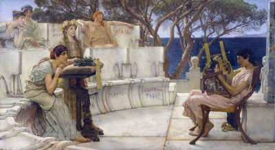 Saffo e Alceo, di Lawrence Alma-Tadema, 1881