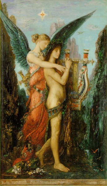 Moreau Gustave Hésiode et la Muse 1891