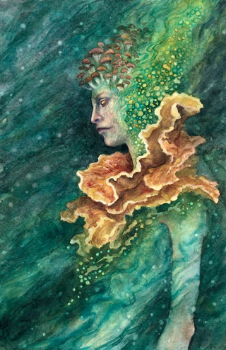 Fungus Fae designs by Iris Compiet