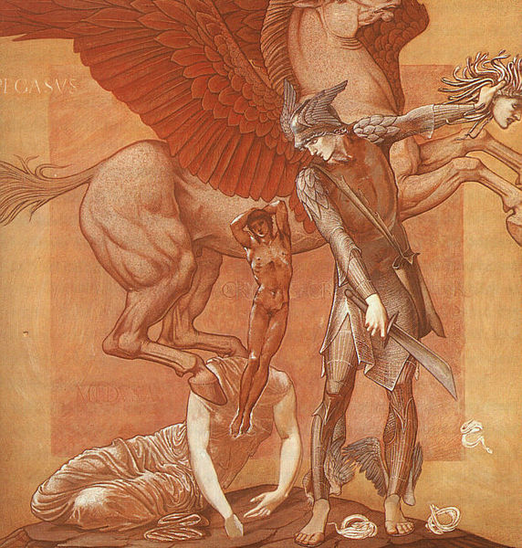 La nascita di Pegaso e Crisaore - Edward Burne-Jones (1833–1898)
