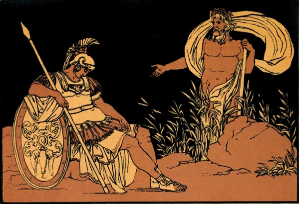 Tiberinus and Aeneas