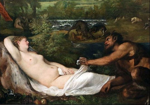 Zeus e Antiope -  Venere Prado - Tiziano