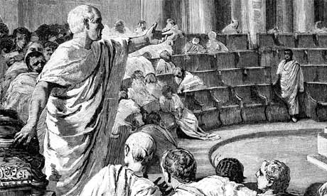 Cicerone parla in Senato