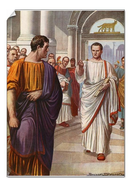 Cicerone pronuncia la sua arringa contro Catilina