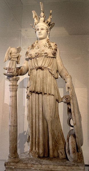 Copia della statua criselefantina di Atena