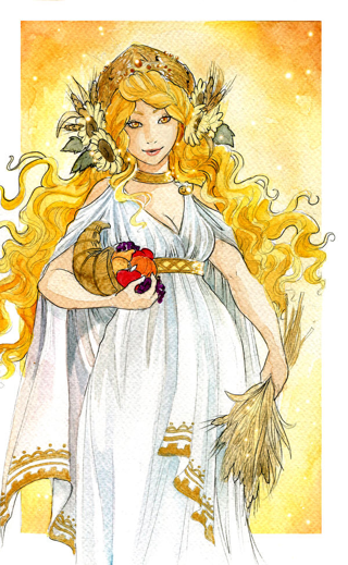 Demeter - Greek Goddess of Harvest, ooneithoo, deviantart.com