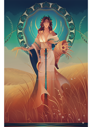 Demeter ~ Greek Mythology, by Yliade, deviantart.com