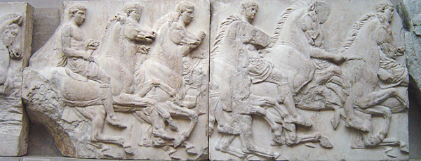 Elementi del fregio ionico del Partenone (British Museum)