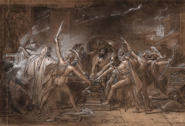 Il giuramento dei sette re contro Tebe, di Anne-Louis Girodet de Roucy-Trioson, 1800