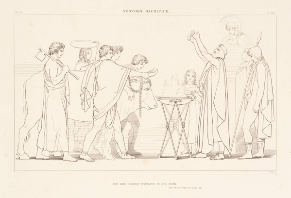 Il sacrificio di Nestore, John Flaxman , 1805