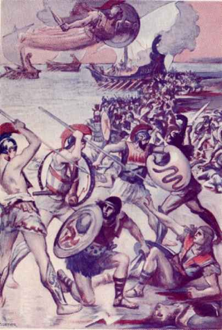 La battaglia per il corpo di Patroclo, Clément Gontier
