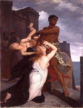 La morte di Astianatte, Edouard-Théophile Blanchard, 1868, Paris, Ecole Nationale Supérieure des Beaux-Arts