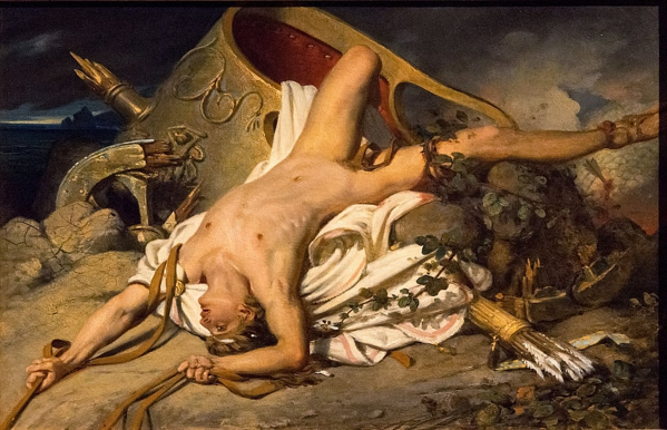 La morte di Ippolito, 1825. Joseph Desire Court