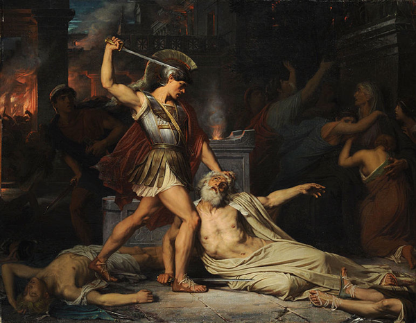 La morte di Priamo, Jules Lefebvre, 1861