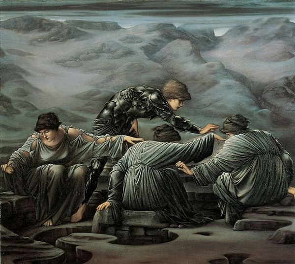 Perseo e le Graiae, Edward Burne Jones, 1892