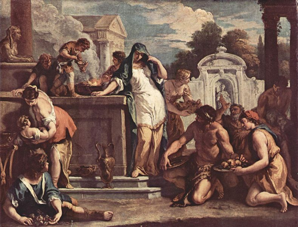 Sacrificio alla dea Vesta, Sebastiano Ricci