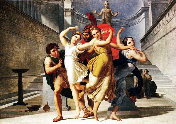  Teseo e Piritoo rapiscono Elena, 1814. Pelagio Palagi