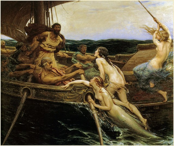 Ulisse e le Sirene, Herbert James Draper 1909