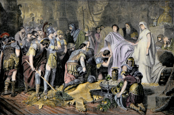 Alessandro Magno sul letto di morte