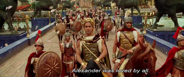 Alessandro entra a Babilonia, dal fim Alexander di Oliver Stone, 2004