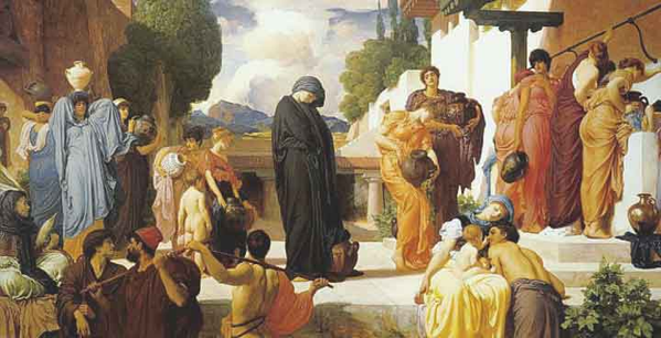 Andromaca resa schiava, Frederic Leighton, 1888