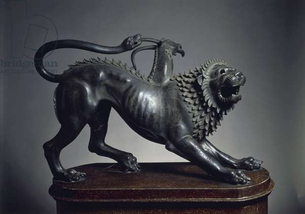 Chimera di Arezzo, scultura in bronzo