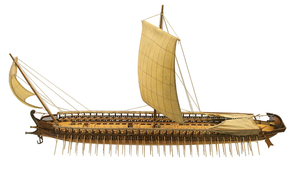 Modello di Trireme greca