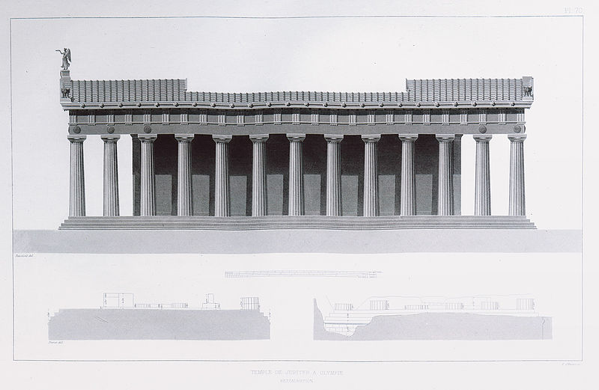 Modello di restauro del Tempio di Zeus Olimpio (di Abel Blouet)