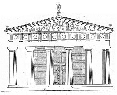 Ricostruzione ipotetica del Tempio
