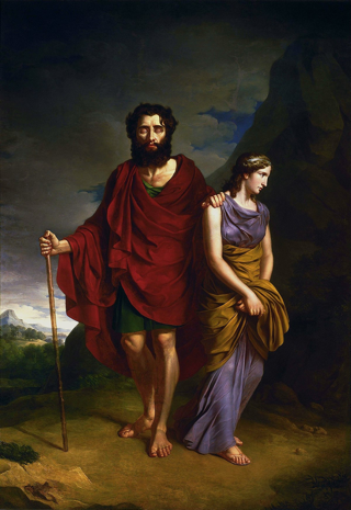 Edipo e Antigone, Antoni Brodowski, 1828
