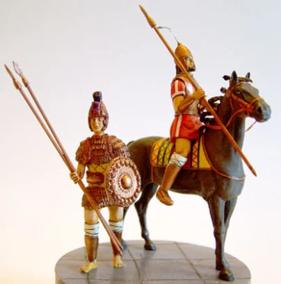 Cavalieri del periodo arcaico 1150-900 a.C. Fonte A. Salimbeti
