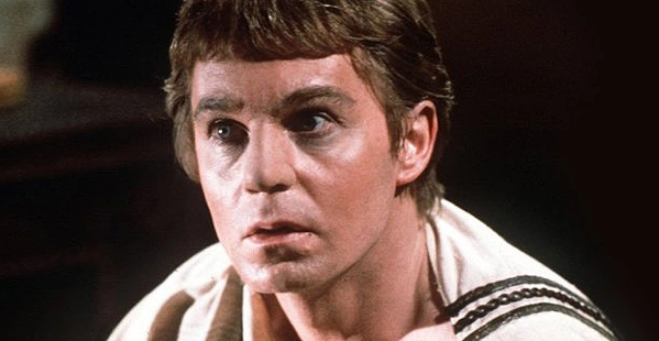 Derek Jacobi nel ruolo dell'Imperatore Claudio nella miniserie tv Io, Claudio, BBC, 1976