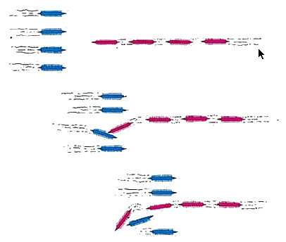 Il diekplous consisteva nel prendere di mira una nave della linea nemica e farla girare, aprendo un varco nella loro linea. Ogni nave nemica che virava per aiutare per aiutare la nave colpita finiva per esporre anche il suo fianco agli attaccanti.