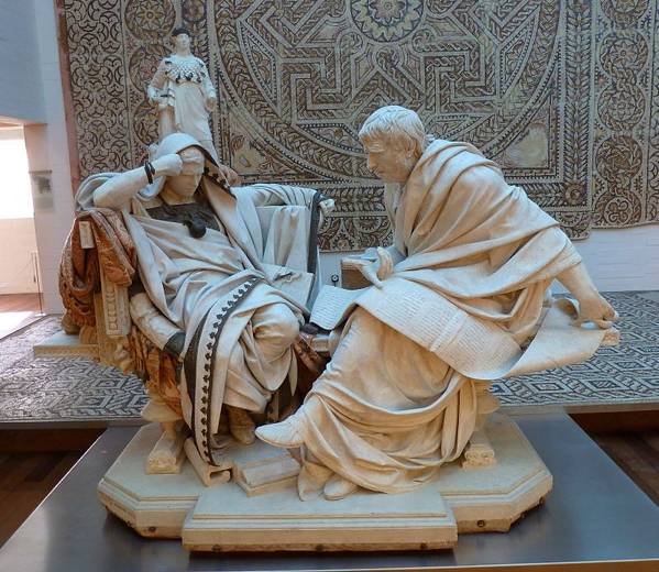 Nerone e Seneca. Eduardo Barrón González,1904. Museo de Zamora