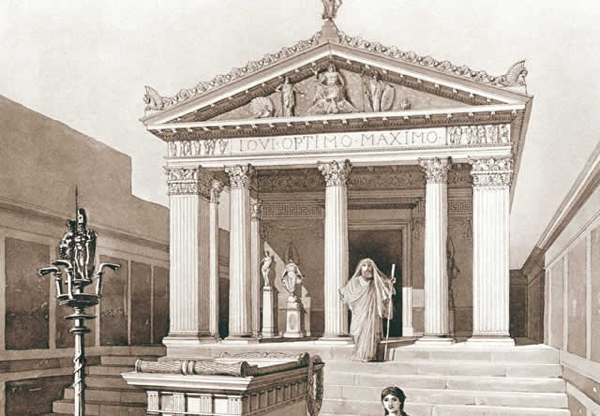 Ricostruzione del Tempio di Giove a Pompei