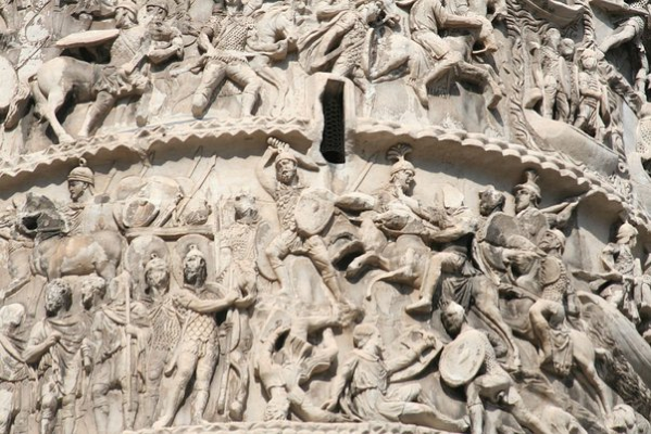 Rilievo dalla colonna Aureliana, Roma