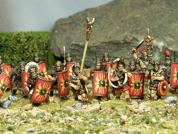 Soldatini in miniatura di legioni romane