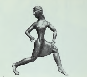 Statuetta spartana di ragazza che corre