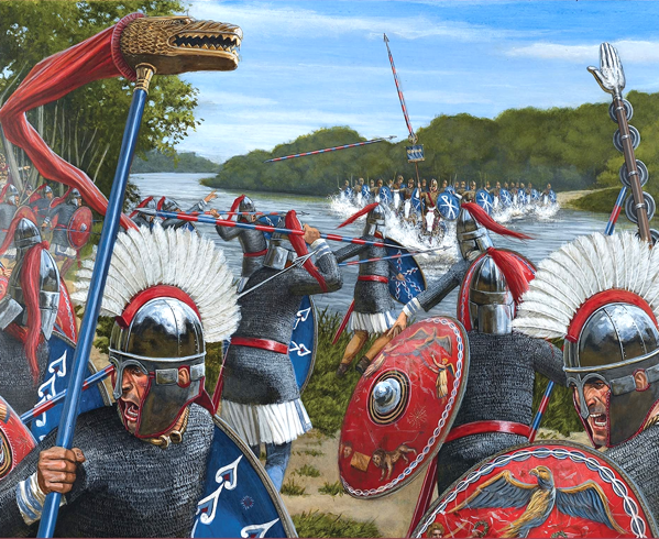 Battaglia fra armate romane dell'epoca di Diocleziano