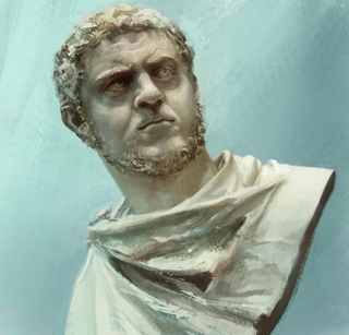 Disegno da busto di Caracalla, Changson, deviantart.com
