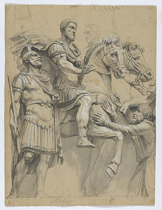 Marco Aurelio a cavallo, disegno del sec. XVII sec, Metropolitan Museum of Art