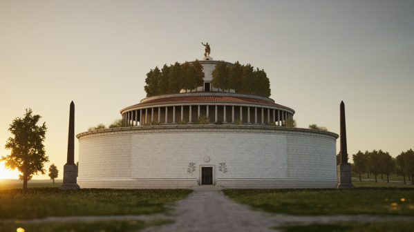 Ricostruzione 3D del Mausoleo