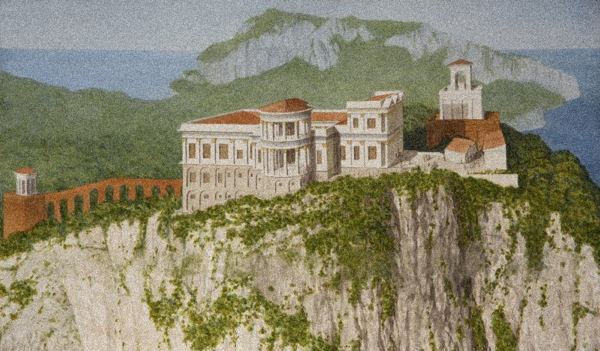 Ricostruzione della Villa Jupiter di Tiberio a Capri
