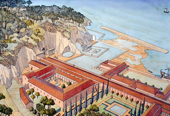 Ricostruzione della Villa di Tiberio a Sperlonga