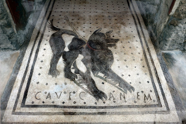 Cave Canem, mosaico di Pompei