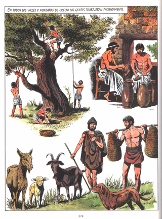 Illustrazione da Cómic, historia de Grecia II